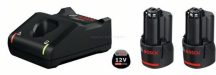   Bosch 2 x GBA 12V 2.0Ah akkumulátor + GAL 12V-40 töltő (1600A019R8)