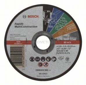 Bosch Darabolótárcsa, egyenes, Rapido Multi Construction (2608602385)