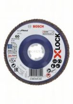   Bosch X571, Best for Metal X-LOCK legyezőtárcsa, egyenes változat, műanyag lap, Ø125 mm, G 60, 1 db