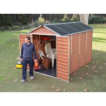   Palram Skylight 6x10 barna polikarbonát kerti tároló - kerti ház - akár összeszereléssel is rendelheti