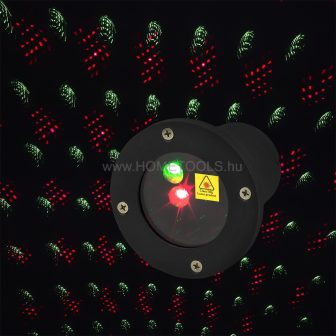 RETLUX RXL 290 kültéri színes lézerprojektor piros/zöld fényű épülethomlokzat világításra